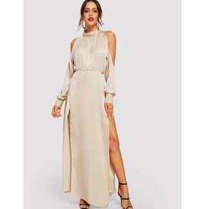 SHEIN Cream Maxi Dress